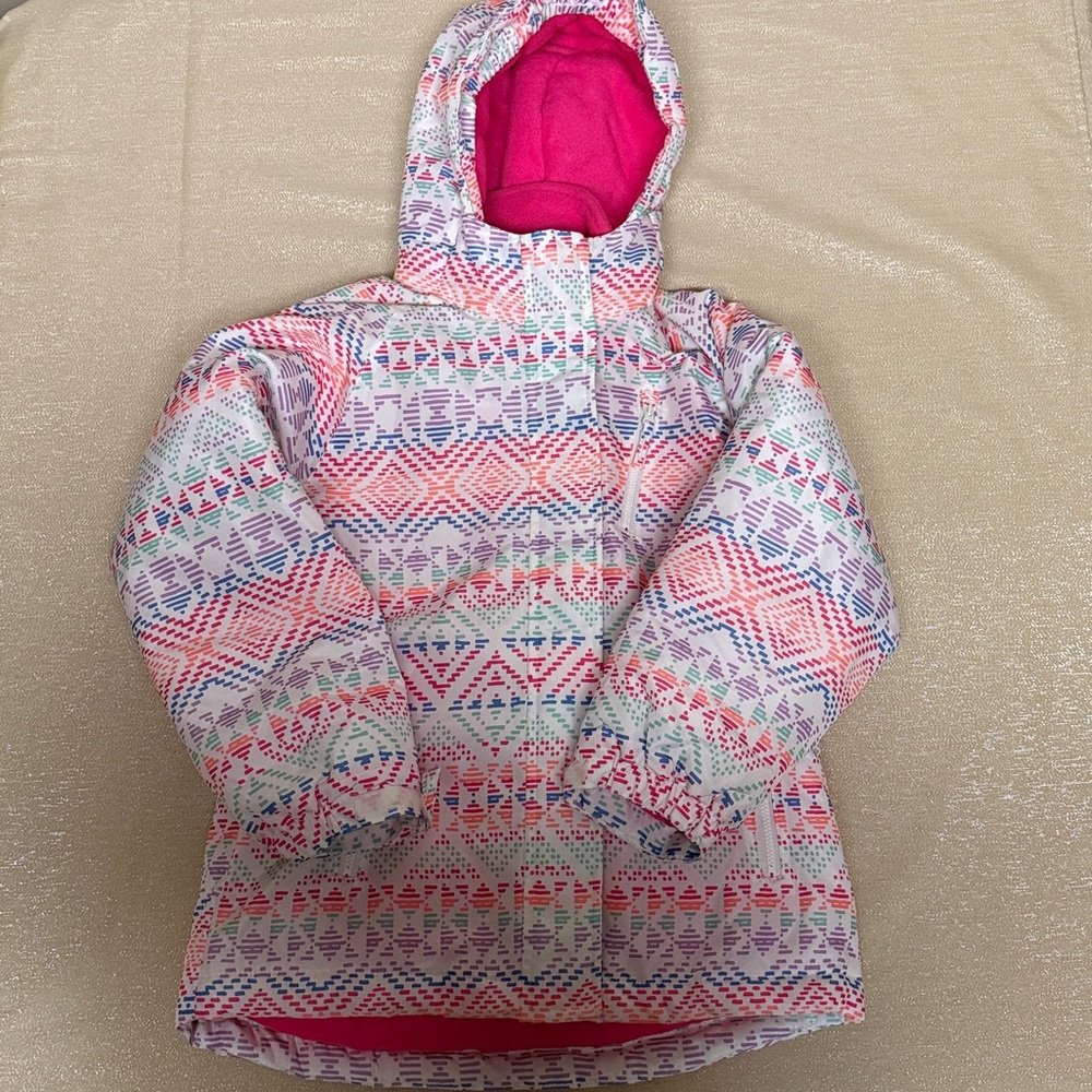 Place Pink and Multicolor Hooded 3 in 1 Jacket
